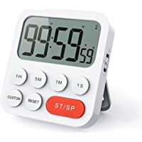Los mejores  - LIORQUE Temporizador de Cocina Digital Temporizador Multifunción con Función de Reloj- Ajuste Rapido- 3 Niveles de…